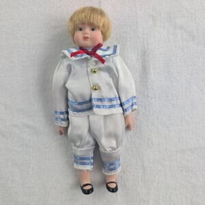 Vintage Sisters and Brothers are Forever Porcelain Nautical Sailor Boy Doll